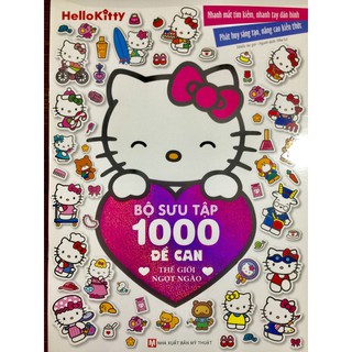 Sách - Hello Kitty - BST 1000 Đề Can - Thế Giới Ngọt Ngào