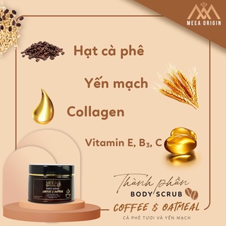 TẨY TẾ BÀO CHẾT BODY COFFEE TƯƠI VÀ YẾN MẠCH MEEA PREMIUM
