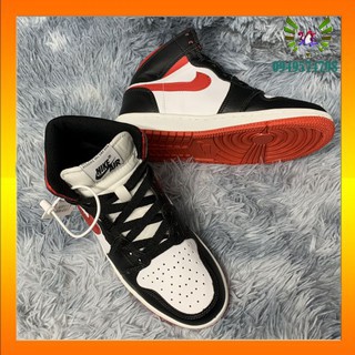 giày sneaker cao cổ đen đỏ mid [hỗ trợ đổi trả] cho nam nữ