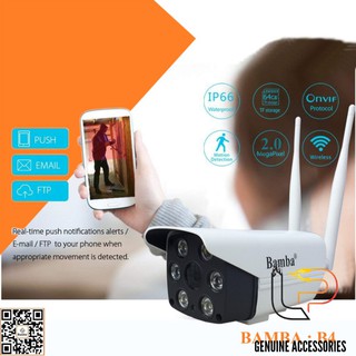 CAMERA WIFI KHÔNG DÂY BAMBA B4 - CAMERA IP BAMBA B4 2.0 KHÔNG DÂY CHUYÊN NGOÀI TRỜI