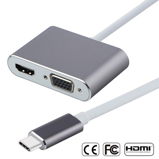 Bộ dây cáp chuyển đổi từ Tpye C sang VGA &amp; HDMI Sotako