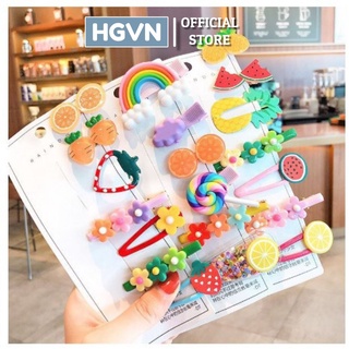 Bộ Kẹp Tóc Nhiều Hình Làm Điệu Cho Bé Gái #KT1002