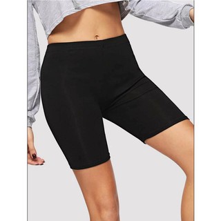 Quần thun legging ngố D40 siêu co dãn màu đen
