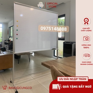 BẢNG VIẾT BÚT CÓ CHÂN DI CHUYỂN KT:100x120 cm  - Tặng kèm bút - bông lau và nam châm