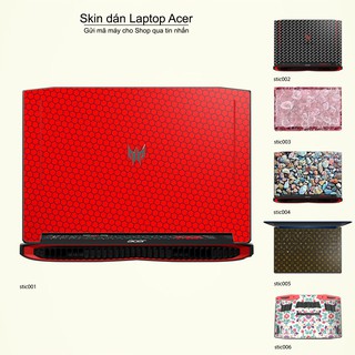 Skin dán Laptop Acer in hình Hoa văn sticker (inbox mã máy cho Shop)