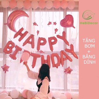 [TẶNG BƠM+BĂNG DÍNH] Set Bóng Bay Trang Trí Sinh Nhật Tại Nhà Đẹp Mã SN26