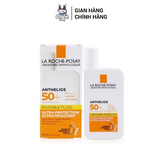 Kem chống nắng dạng sữa lỏng nhẹ không nhờn rít La Roche-Posay Anthelios Shaka Fluid SPF 50+ 50ml ( vạch màu vàng )