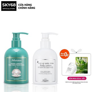 Sữa Dưỡng Toàn Thân Nâng Tone, Dưỡng Trắng Và Dưỡng Ẩm Sâu Cho Da Jm Solution Tone Up Body Lotion 200ml
