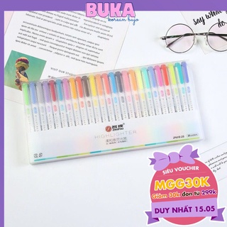 Set 25 bút highlight 2 đầu ShiPai (dupe Midliner)