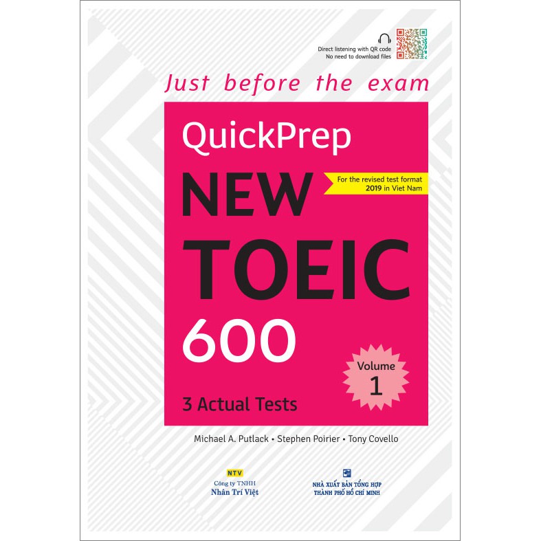Sách - QuickPrep New TOEIC 600 - Volume 1 (kèm CD)