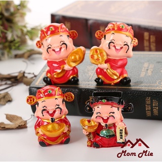 Tượng Thần Tài cầm thỏi vàng, đồng xu may mắn - Vía Thần Tài - D103