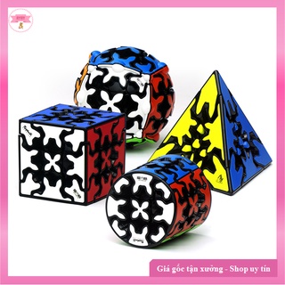Rubik Biến Thể QiYi Gear 3x3 Pyraminx Cylinder Sphere-Chính Hãng