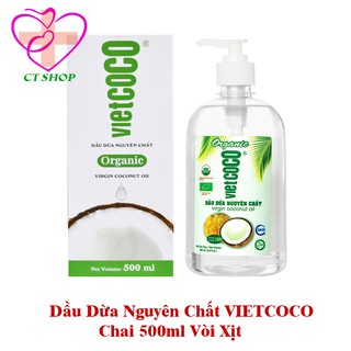 Dầu dừa Vietcoco 500ml Vòi Xịt