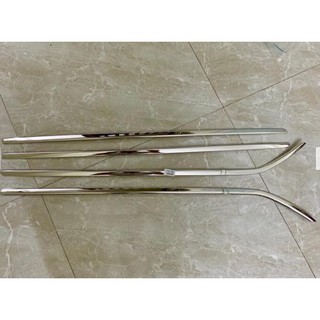 [Mã LIFEAUMAY giảm 10% tối đa 30k đơn 150k] Nẹp Chân Kính Inox Xe Mitsu Attrage 2017 2018 2019 2020 2021 - bộ 4 thanh