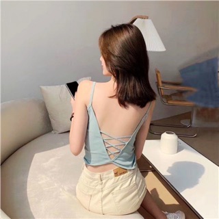 Áo 2 dây uzaang khoét lưng mẫu mới chất đẹp