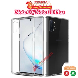 Ốp lưng Samsung Note 10Plus / Note 10-Trong suốt, Silcon Dẻo, Lâu ố vàng
