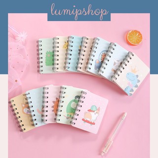 Sổ tay mini cute ghi chép kế hoạch, công thức, từ vựng gáy lò xo dễ thương