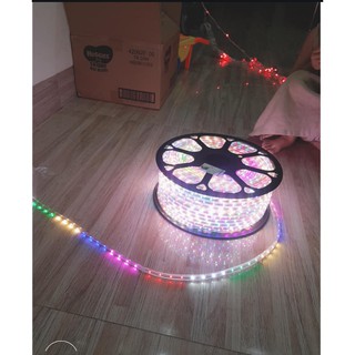 LED DÂY TRANG TRÍ NHÁY ĐUỔI ĐỦ MÀU NGUỒN AC 220V (BÁN LẺ MÉT) có video thật