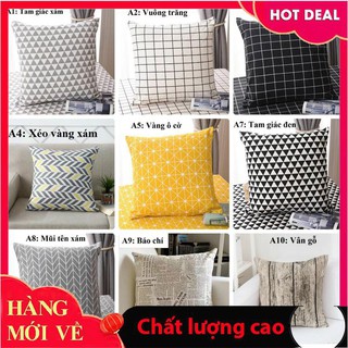 Combo 4 Vỏ gối vuông tựa 45cmx45cm cực rẻ