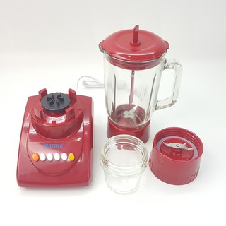 [Mã ELHA22 giảm 6% đơn 300K] Máy xay sinh tố 2 cối thủy tinh Matika MTK-3105