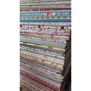 Combo 50 tờ giấy gói quà + 20 nơ