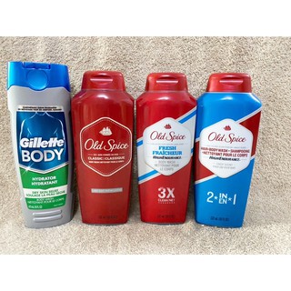 [HÀNG MỸ] Sữa tắm gội Gillette nam 473ml.