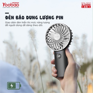 [CHÍNH HÃNG-BH 12 THÁNG] Quạt sạc mini để bàn làm việc YOOBAO F3 Pro 6000mAh Kiêm sạc dự phòng