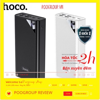 Pin sạc dự phòng chính hãng hoco DB04 30000mah cho iphone ipad samsung oppo xiaomi có Led Hiển Thị Phần Trăm Pin BH 12T