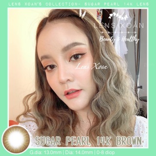 Áp tròng SUGAR PEARL 14K BROWN - LENS ME ( LENS XOẮN)