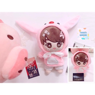 SET HOODIE THỎ VÀ SỊP CHO BÚP BÊ 20cm