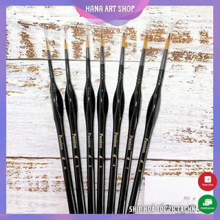 Cọ Vẽ Đầu Tròn Passion - Cọ Tỉa Vẽ Nét Lông Nhân Tạo