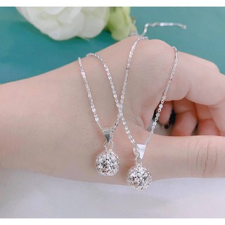 Dây chuyền nữ bạc S925 Ý - vòng cổ bạc nữ sang chảnh đính đá sáng bóng - Trang Sức Bạc 9999