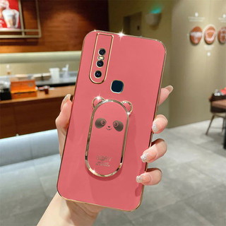 Ốp Điện Thoại Mạ Điện Họa Tiết Gấu Trúc Cho Vivo V20 Vivo V20SE Vivo V23E Vivo V20 PRO Vivo V23 5G Vivo V23 PRO 5G Vivo V21E