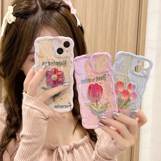 Ốp Điện Thoại Mềm Hình Hoa Màu Xanh Dương Cho Iphone 14 14 Pro 14 Pro Max 11 12 promax 13 Pro Max