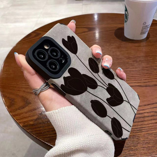 Ốp Điện Thoại Hình Hoa tulip Cho iphone 14 Pro Max i14 plus 13 Pro Max i13 13pro 11 Pro Max i11 X XR Xs Max 7 plus 8 plus 12Pro 12 Pro Max