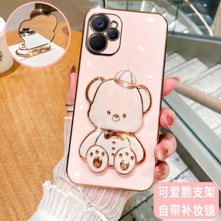 Ốp Điện Thoại Hình Gấu 3d Kèm Gương Cho iPhone 6 plus 6s plus 7 plus 8 plus xs max xr 11 pro max 12 pro max 13 pro max 14 plus 14 pro max