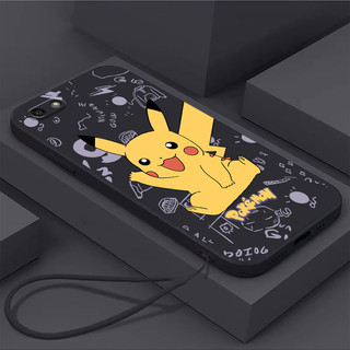 Ốp Điện Thoại Tpu In Hình Pikachu Cạnh Thẳng Cho P smart 2021 P smart-Z Honor 8X Honor 8XMAX Honor 9X Honor9Xpro