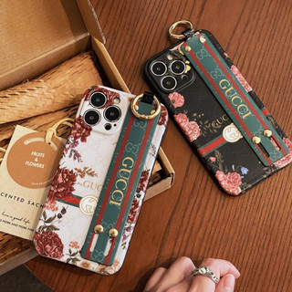 Ốp Điện Thoại Hoa Trà Sang Trọng Có Dây Vòng Tay Cho iphone 14 Pro Max i14 14Pro 13 Pro Max i13 13pro 11 Pro Max i11 12Pro 12 Pro Max