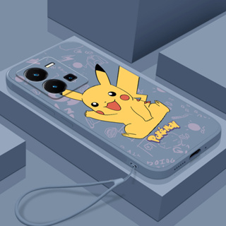 Ốp Điện Thoại Tpu In Hình Pikachu Cho Vivo Y35 2022 Vivo Y02s 4G 2022 Vivo V25 Vivo Y16 Vivo Y22S 2022 / Y22 2022 Vivo V25