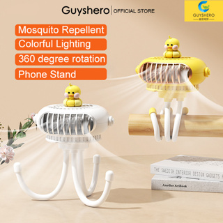 Guysher Quạt Mini Cầm Tay Thanh kẹp