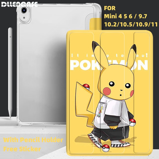 Ốp Máy Tính Bảng Có Ngăn Đựng Bút Cho iPad 2021 Pro 11 2019 2020 10.2 7 / 8th Gen 2018 9.7 5 / 6th Mini 4 5 6 Air 4 5 10.5 10.9 A356