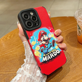 Ốp Điện Thoại Da Chống Sốc Cho iPhone 7 8 7 plus 8 plus xr xs max 11 promax Mario 12 pro max 13 pro max 14 pro max 14plus