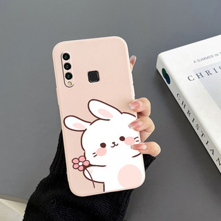 Ốp Điện Thoại Tpu In Hình Thỏ Và Hoa Cho Vivo Y17 Vivo Y15 Vivo Y12 / Y12i Vivo Y11 Vivo Y19 Vivo Y73S