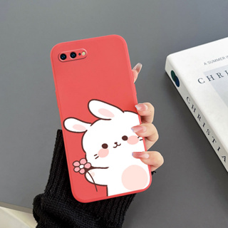 Ốp Điện Thoại Tpu In Hình Thỏ Và Hoa Cho iPhone 7plus / 8plus iPhone X iPhone xs iPhone xr iPhone xs max