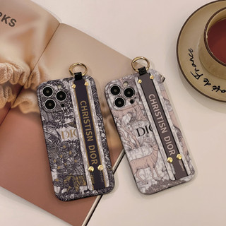 Ốp Điện Thoại In Logo DIOR Sang Trọng Kèm Dây Đeo Cho iphone 14 Pro Max 11 Pro Max 13 Pro Max i13 13pro 12Pro 12 Pro Max