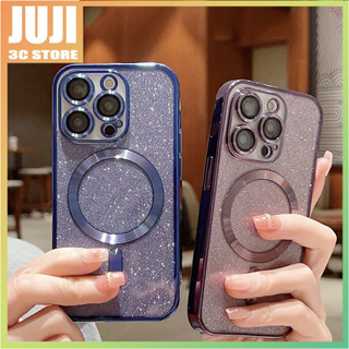 Ốp Điện Thoại Mềm Nam Châm Mạ Điện Sang Trọng Chống Sốc Cho iPhone 14 13 12 11 Pro Max Plus