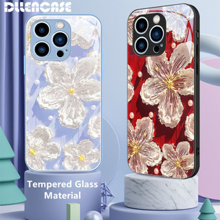 Ốp Điện Thoại Mặt Kính Cường Lực D092 Cho iPhone 14 Pro Max 14 Plus 13 12 11