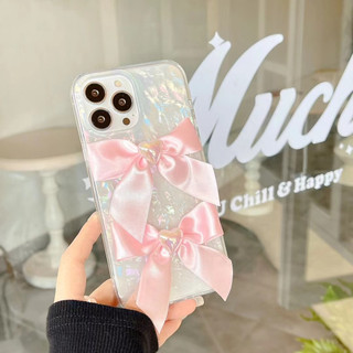 Ốp Điện Thoại Mềm Hình Nơ Đính Ngọc Trai 3d Cho Iphone 14 14 Pro 14 Pro Max 11 12 promax 13 Pro Max