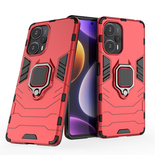 Ốp Điện Thoại PC + TPU Dạng Giáp Có Vòng Đỡ Kim Loại Bền Bỉ Chống Sốc Cho Xiaomi POCO F5 Pro X5 Pro 5G