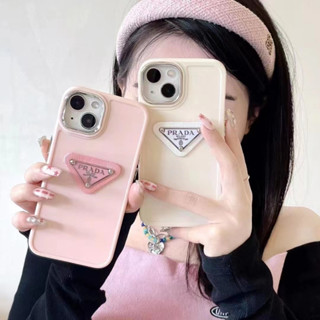 Parda Ốp Điện Thoại Mềm Viền Vuông Màu Hồng Cho Iphone 14 14 Pro 14 Pro Max 11 12 promax 13 Pro Max